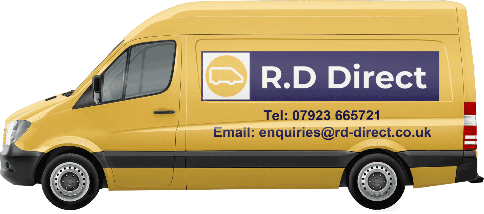 Left RD Direct Van Swindon Courier Service